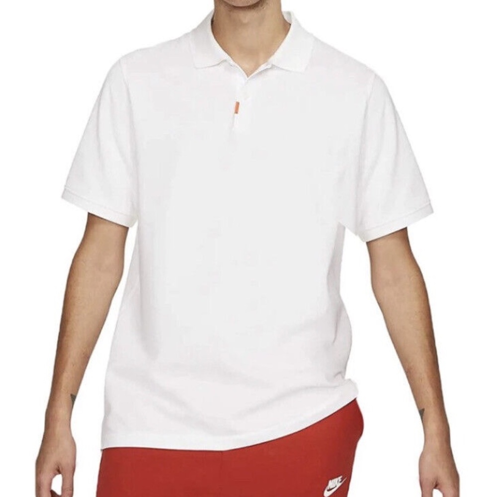 NIKE Polo Mens Golf Shirt Size 3XL Dri Fit AT6111-100 White Short Sleeve